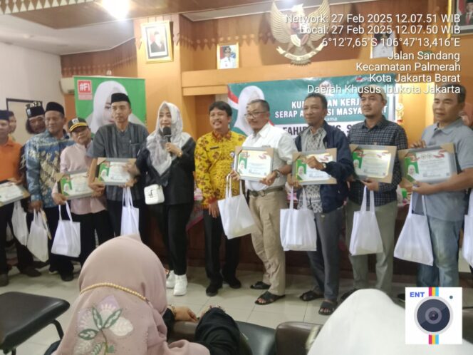 
 Anggota DPD Fahira Idris, Sosialisasi Serap Aspirasi Warga Kelurahan Palmerah