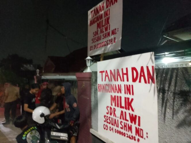 
 Geruduk Rumah di Jalan Waru, Habib Alwi minta Haknya Segera di Kembalikan
