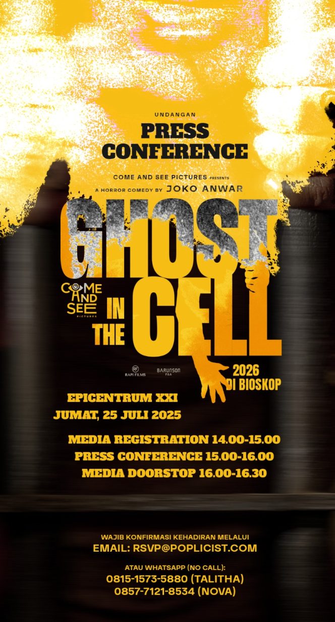 
 Film Ghost in The Cell: Joko Anwar Kembali ke Komedi Setelah 20 Tahun, Abimana Aryasatya Comeback ke Layar Lebar