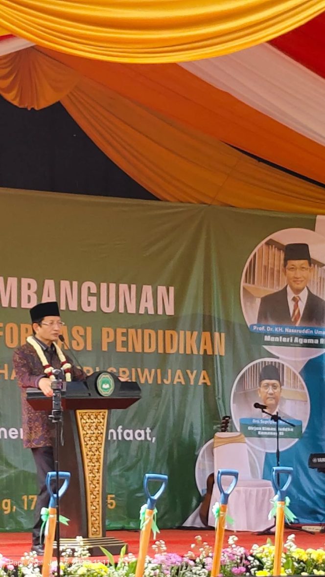 
 Menteri Agama RI Hadiri Groundbreaking Pembangunan Gedung Pusat Layanan Informasi Pendidikan STABN Sriwijaya