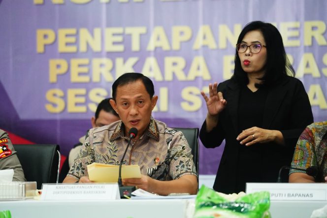 
 Satgas Pangan Polri Tetapkan 3 Pejabat PT FS sebagai Tersangka Kasus Beras Tak Sesuai SNI