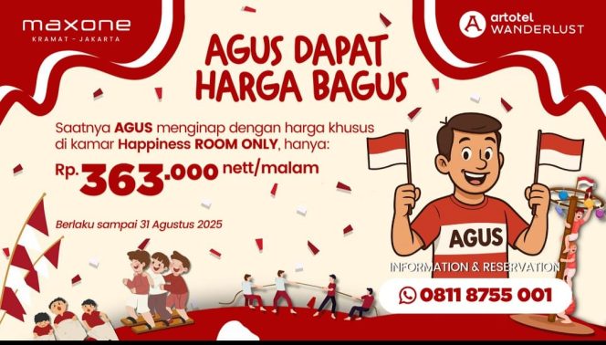 
 Semarak Kemerdekaan di Maxone Hotel Jakarta: Dua Promo Spesial Meriahkan Bulan Agustus