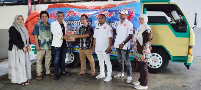 
 Ketua Umum Bangun Negri Nusantara Bantara Riki Salurkan Donasi 1,5 Ton Sembako untuk Korban Banjir Bandang di Sumatra Utara