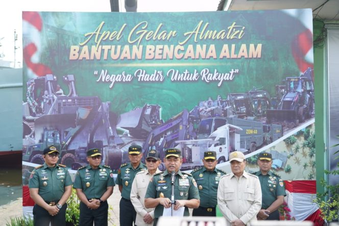 
 Kasad: Alat Berat Jadi Kunci Percepatan Pemulihan Bencana di Sumatera