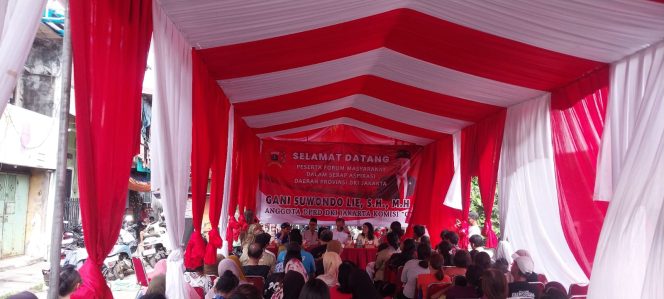 
 Gani Suwondo Lie Serap Aspirasi Warga Rawa Bebek Jakarta Utara