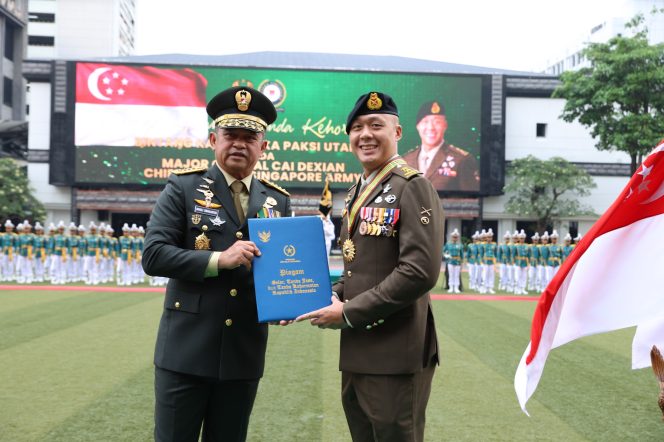 
 Perkuat Stabilitas Kawasan, Kasad Terima Kunjungan Kasad Singapura